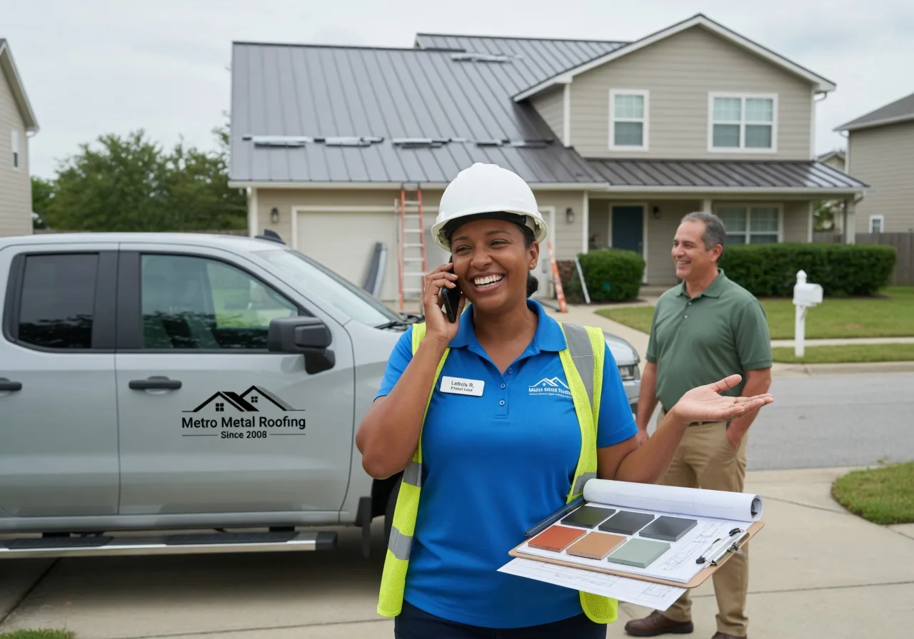 Storm Damage Metal Roof Repair in New Town, ND